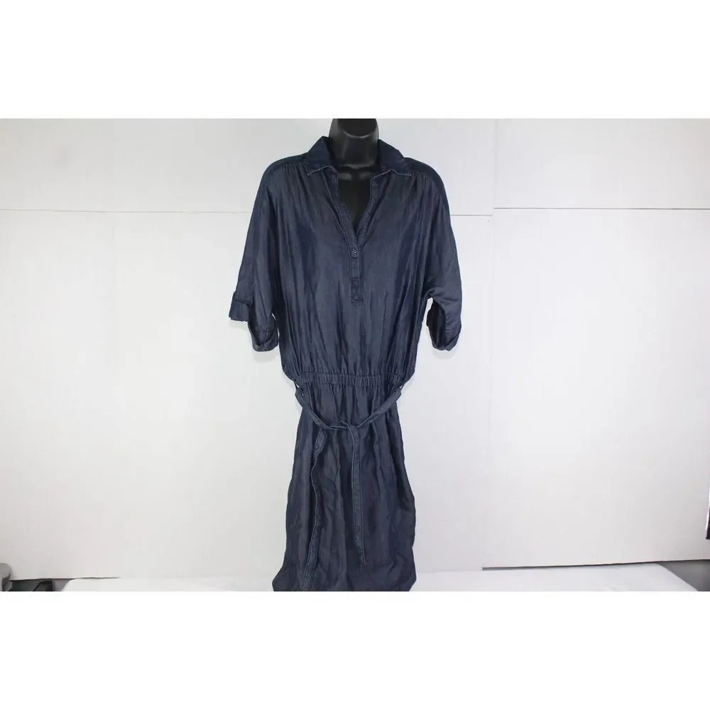 ladies ZARA BASIC blue dress size S
